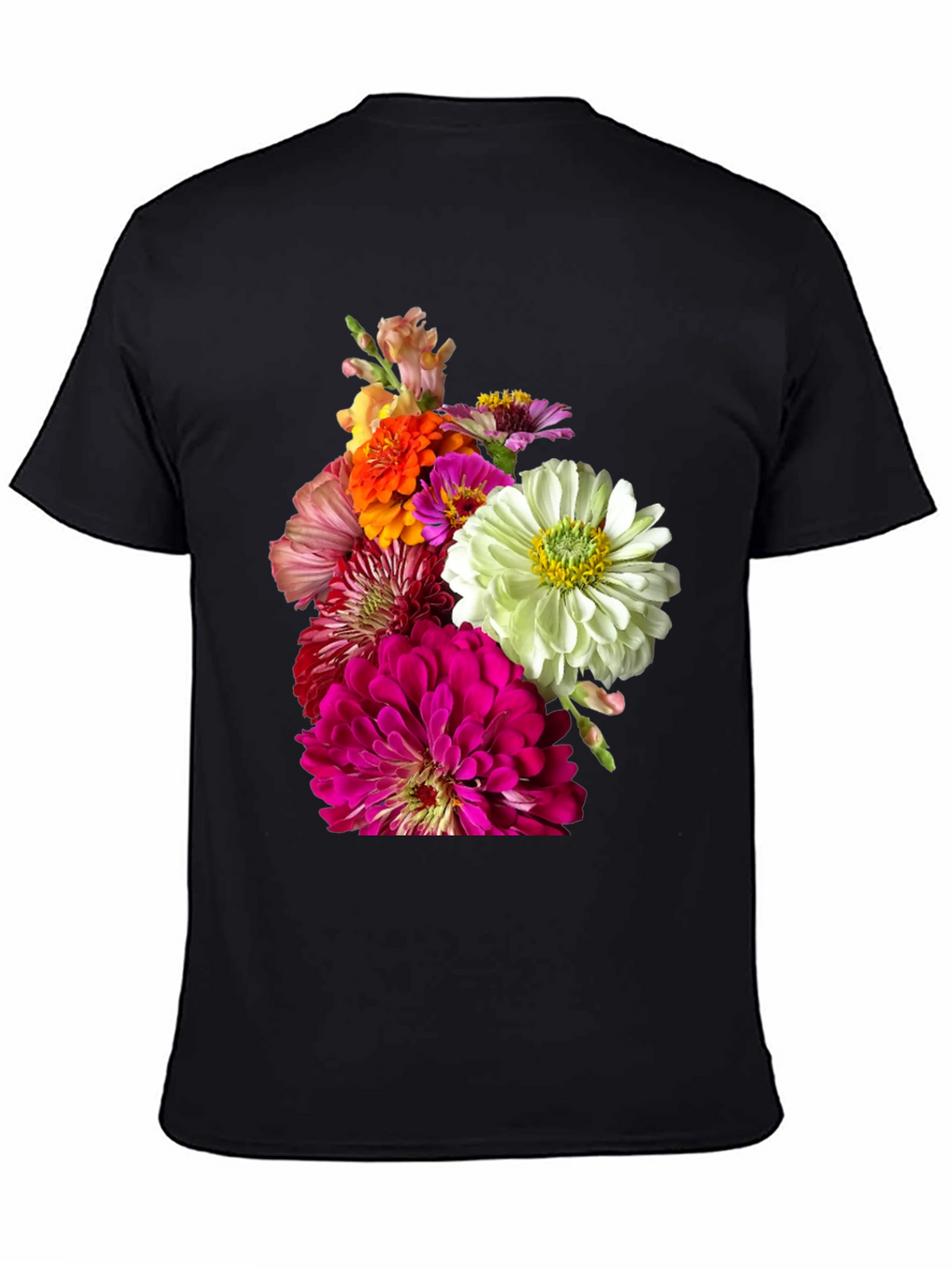 Floral Bouquet Graphic Tee - Unique Botanical Design