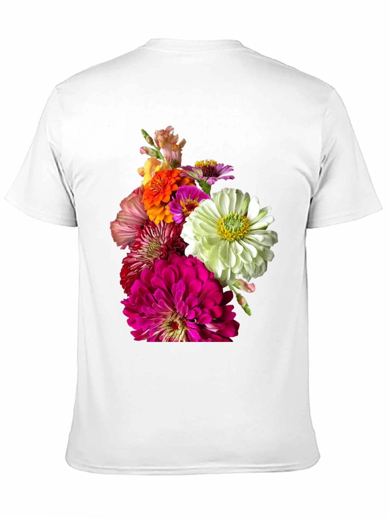 Floral Bouquet Graphic Tee - Unique Botanical Design