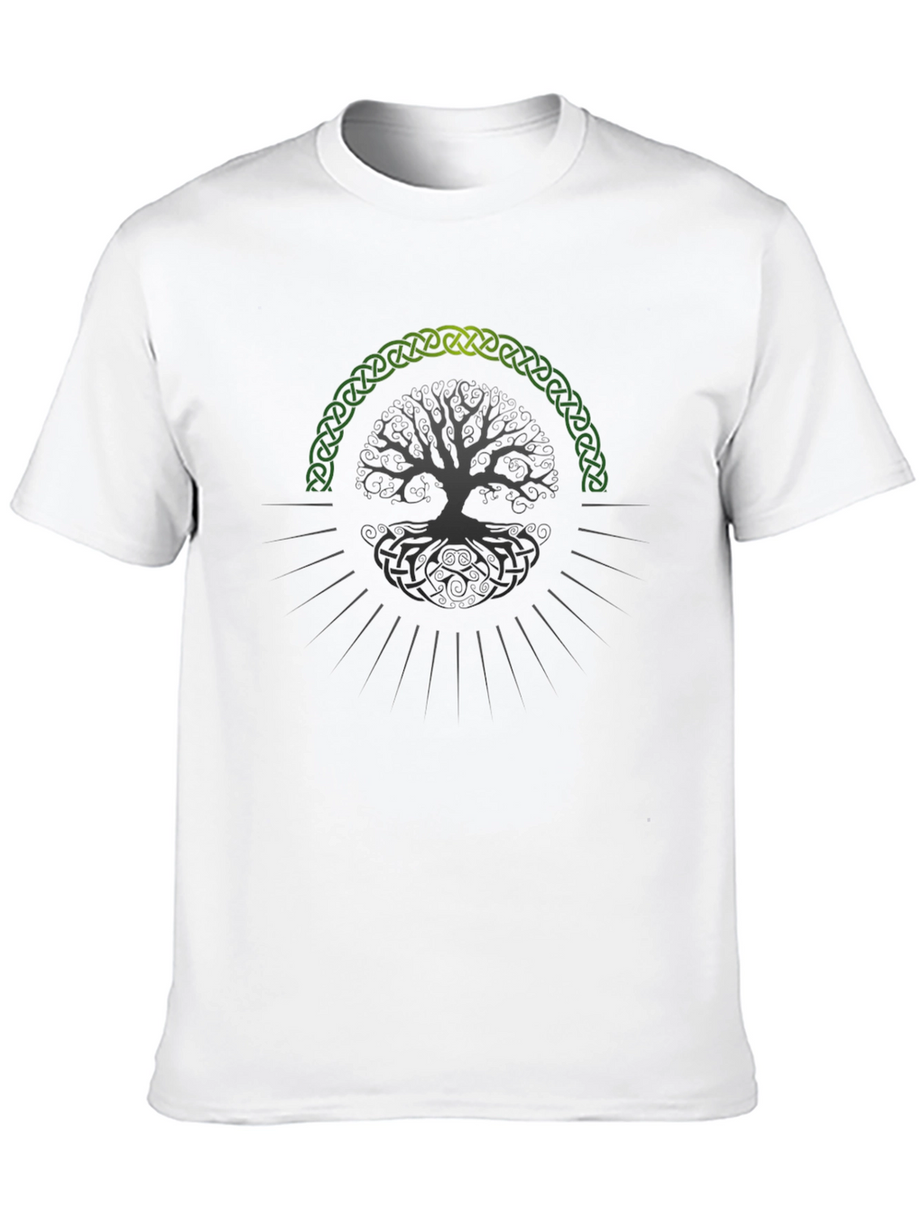Celtic Tree of Life Graphic Tee - Black