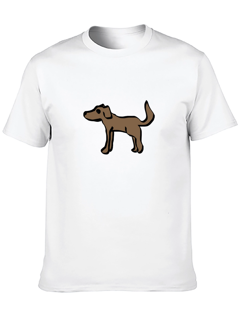 Dog Graphic Tee - Casual Black T-Shirt