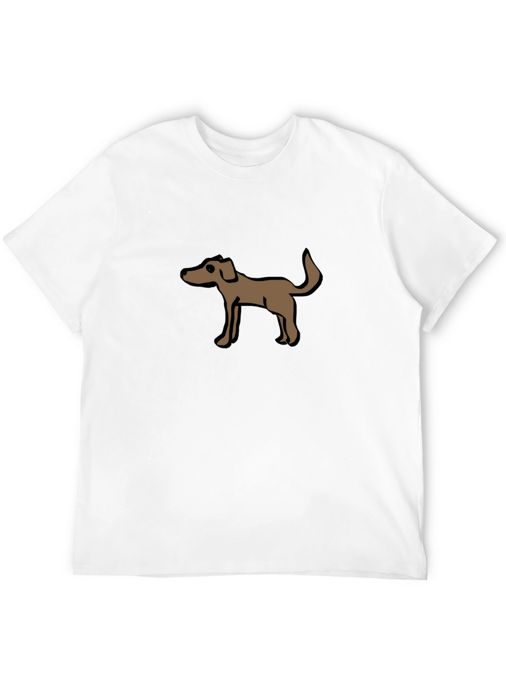 Dog Graphic Tee - Casual Black T-Shirt