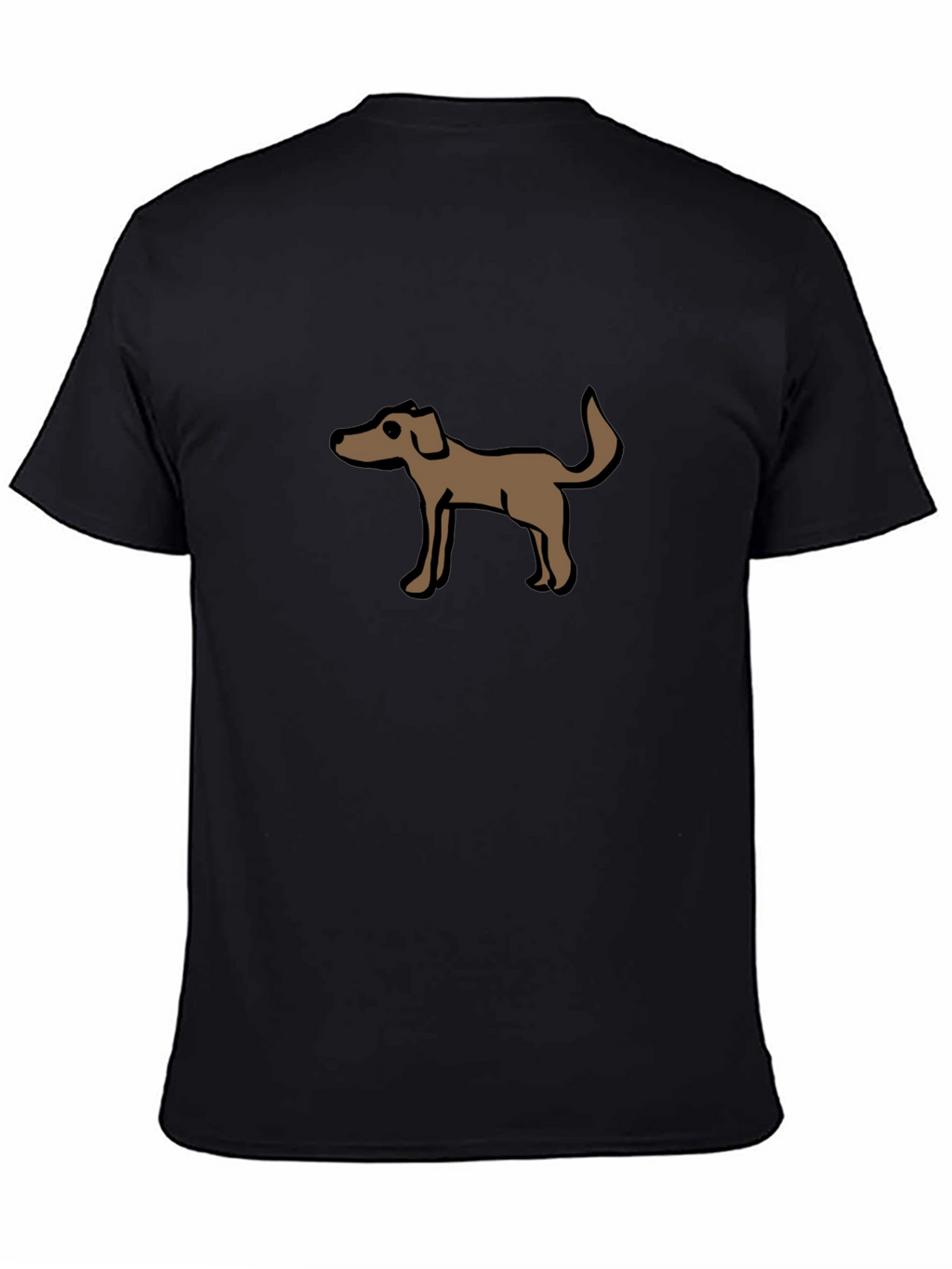 Dog Graphic Tee - Casual Black T-Shirt