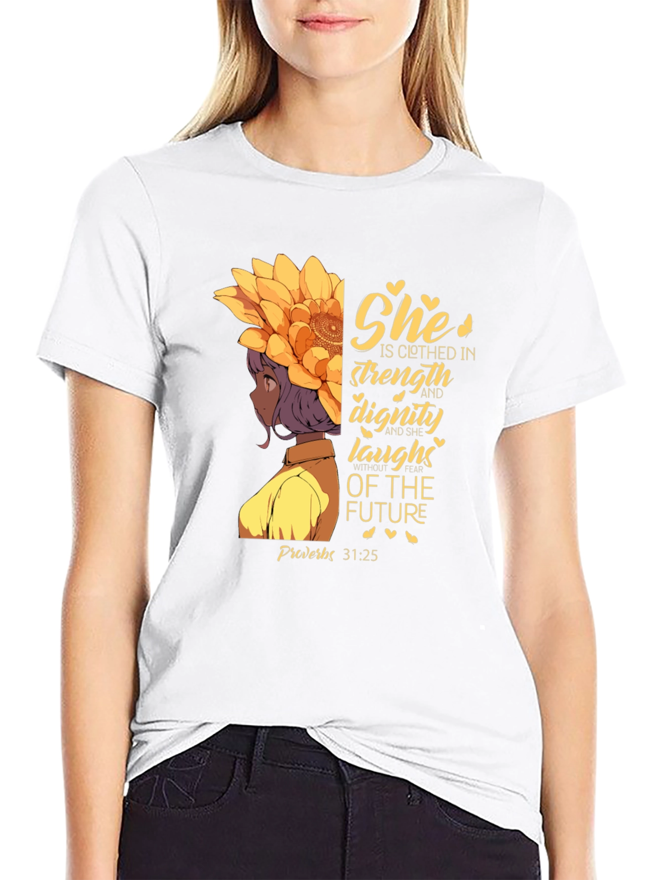 Strength and Dignity T-Shirt Proverbs 31:25 Graphic Tee