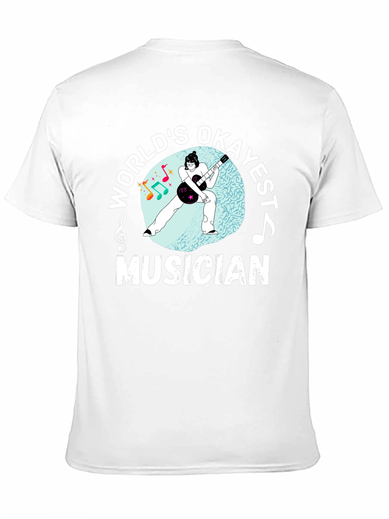 Worlds Okayest Musician Black Graphic Tee