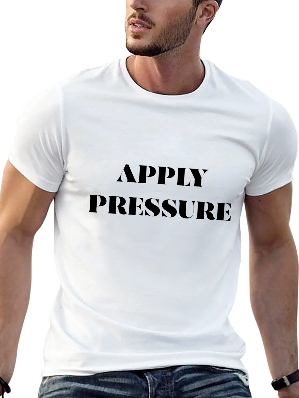 Apply Pressure Black Graphic Tee