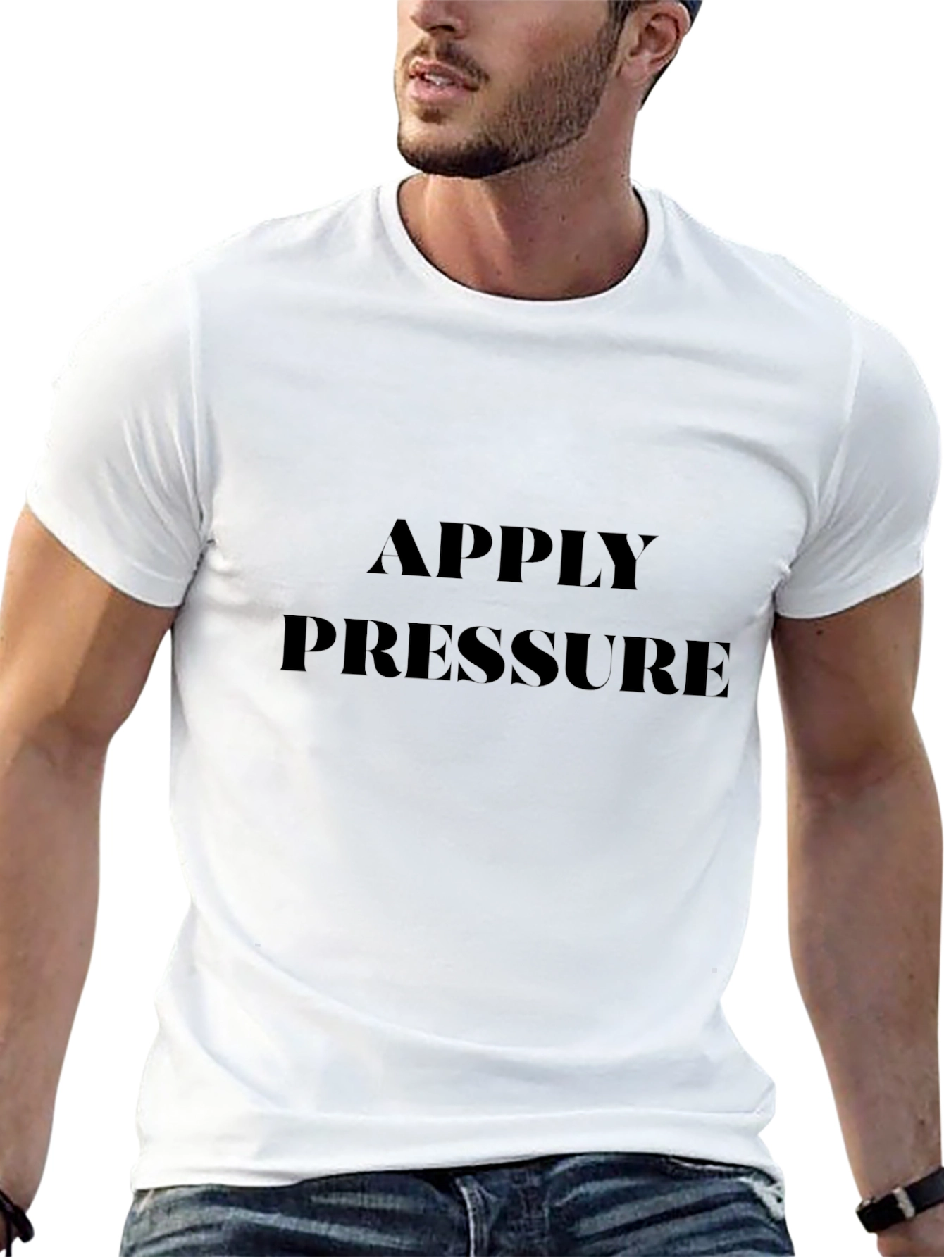 Apply Pressure Black Graphic Tee