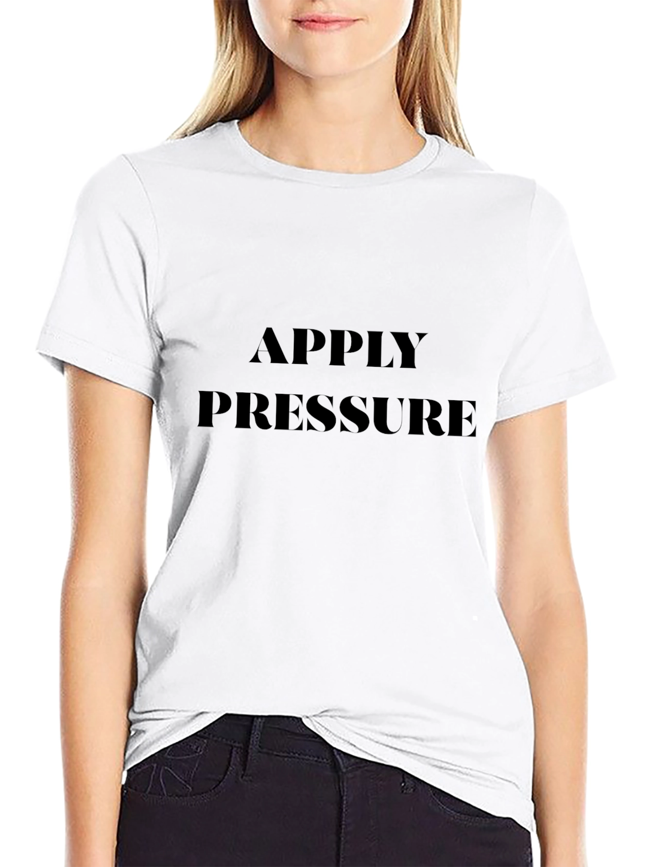 Apply Pressure Black Graphic Tee