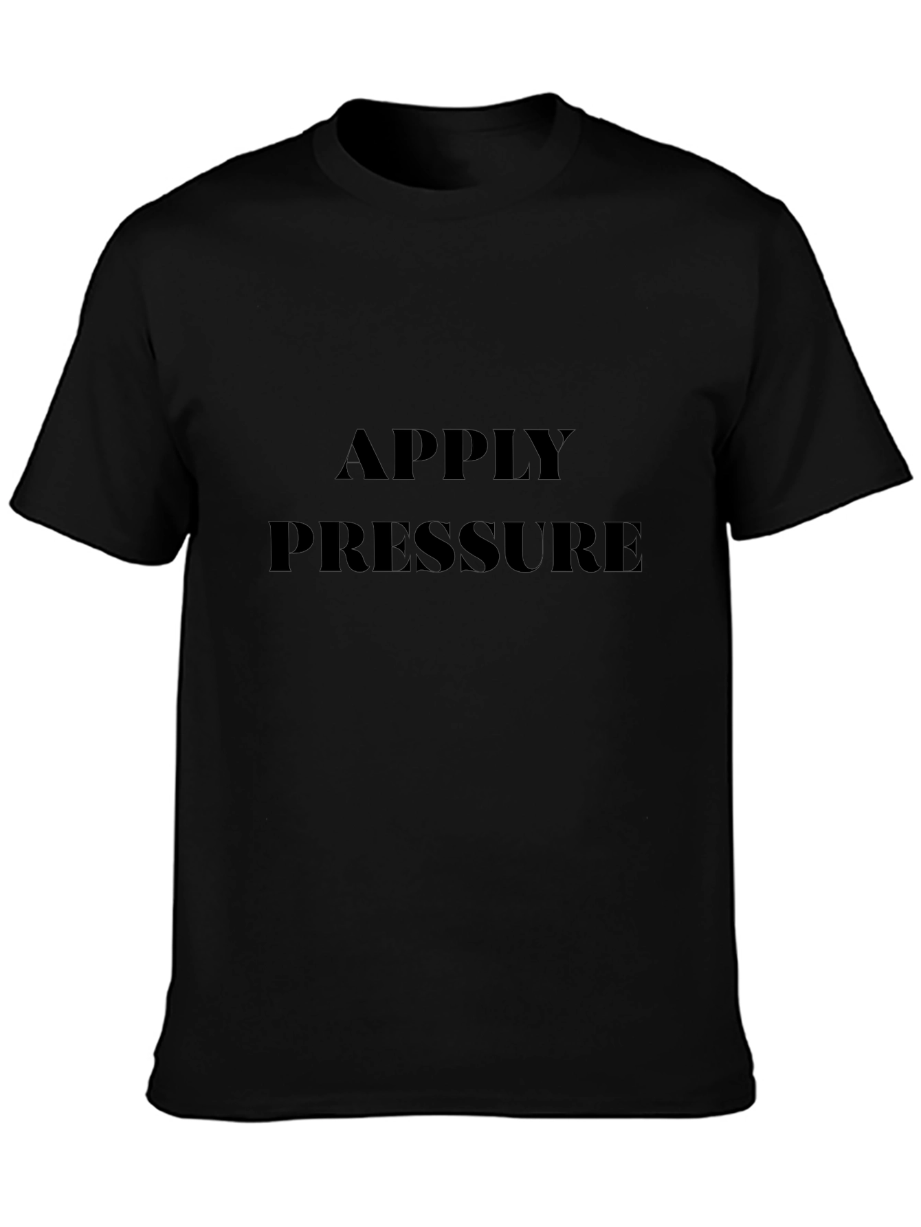 Apply Pressure Black Graphic Tee