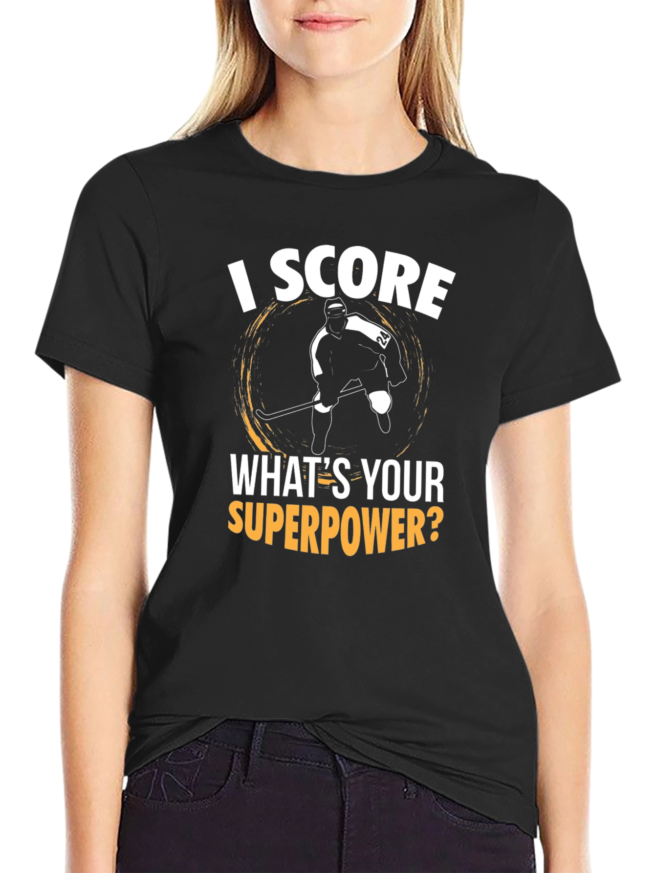 I Score Hockey T-Shirt - Superpower Tee