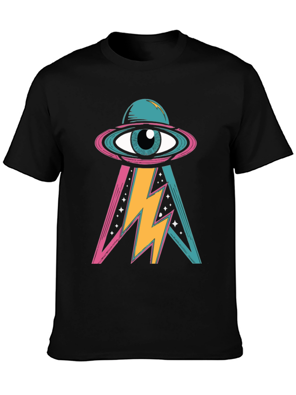 Eye See You Black Graphic T-Shirt