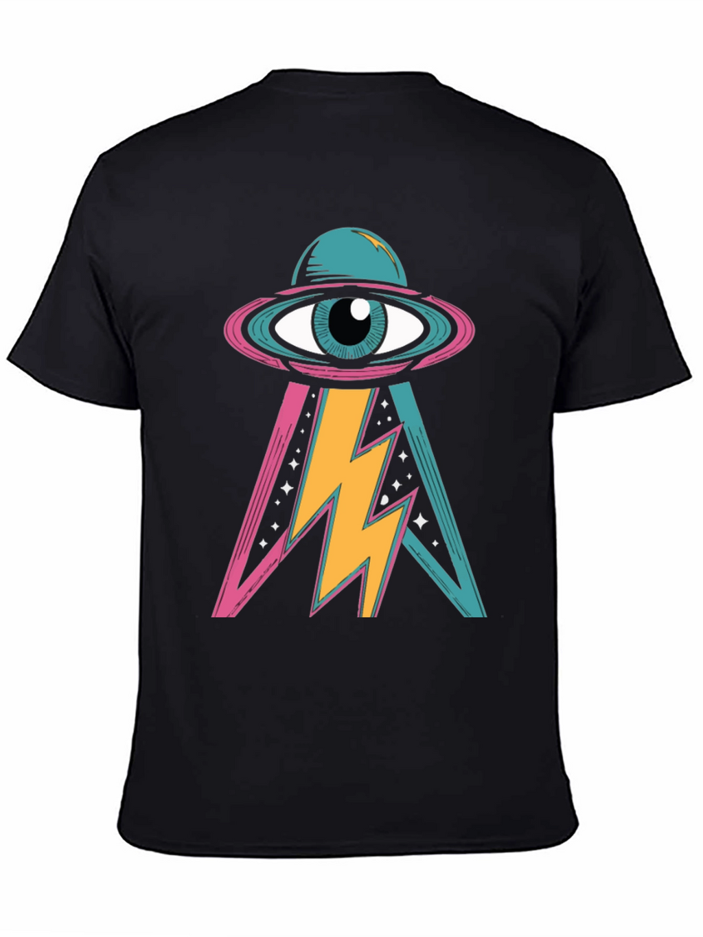 Eye See You Black Graphic T-Shirt