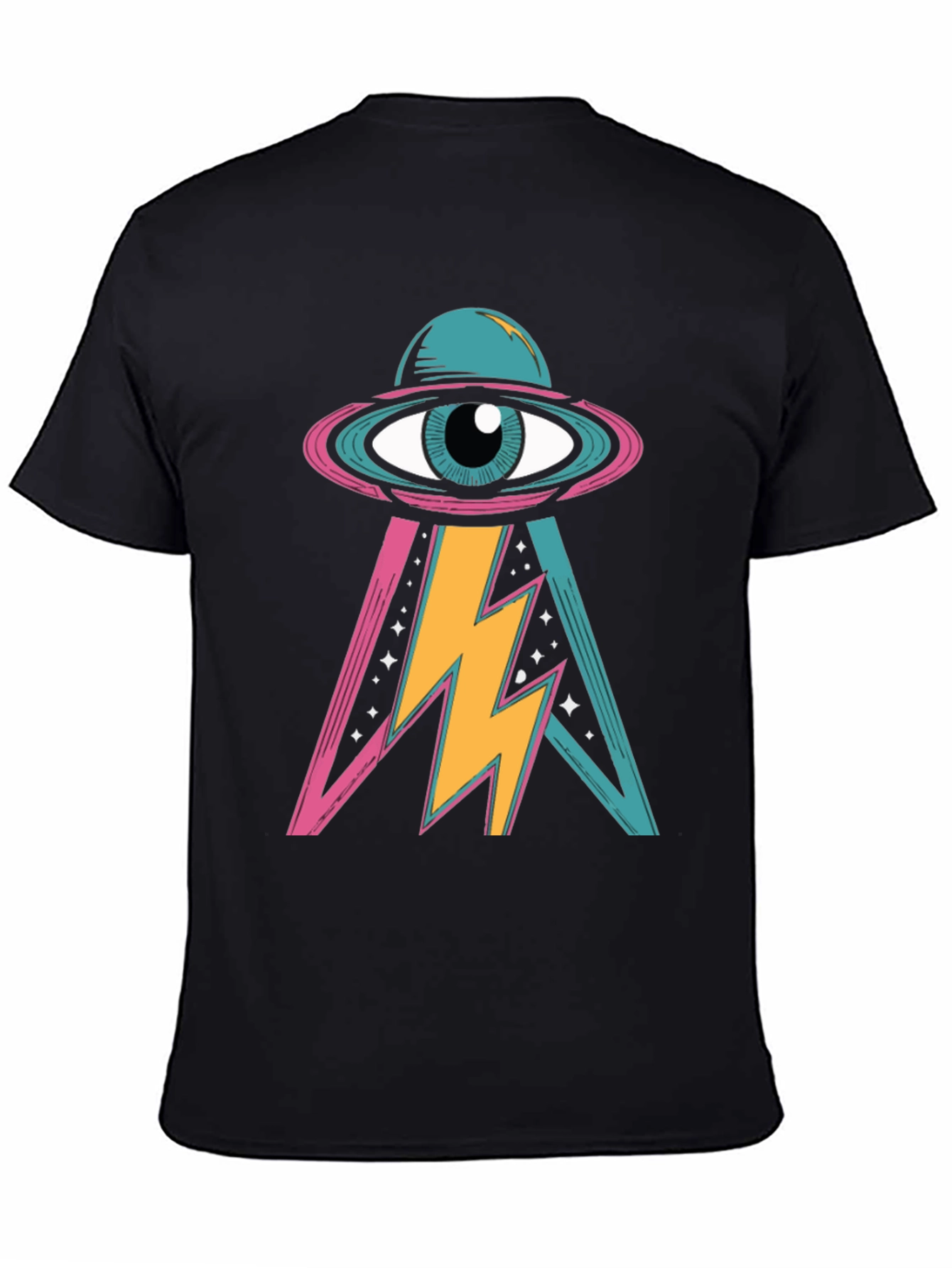 Eye See You Black Graphic T-Shirt