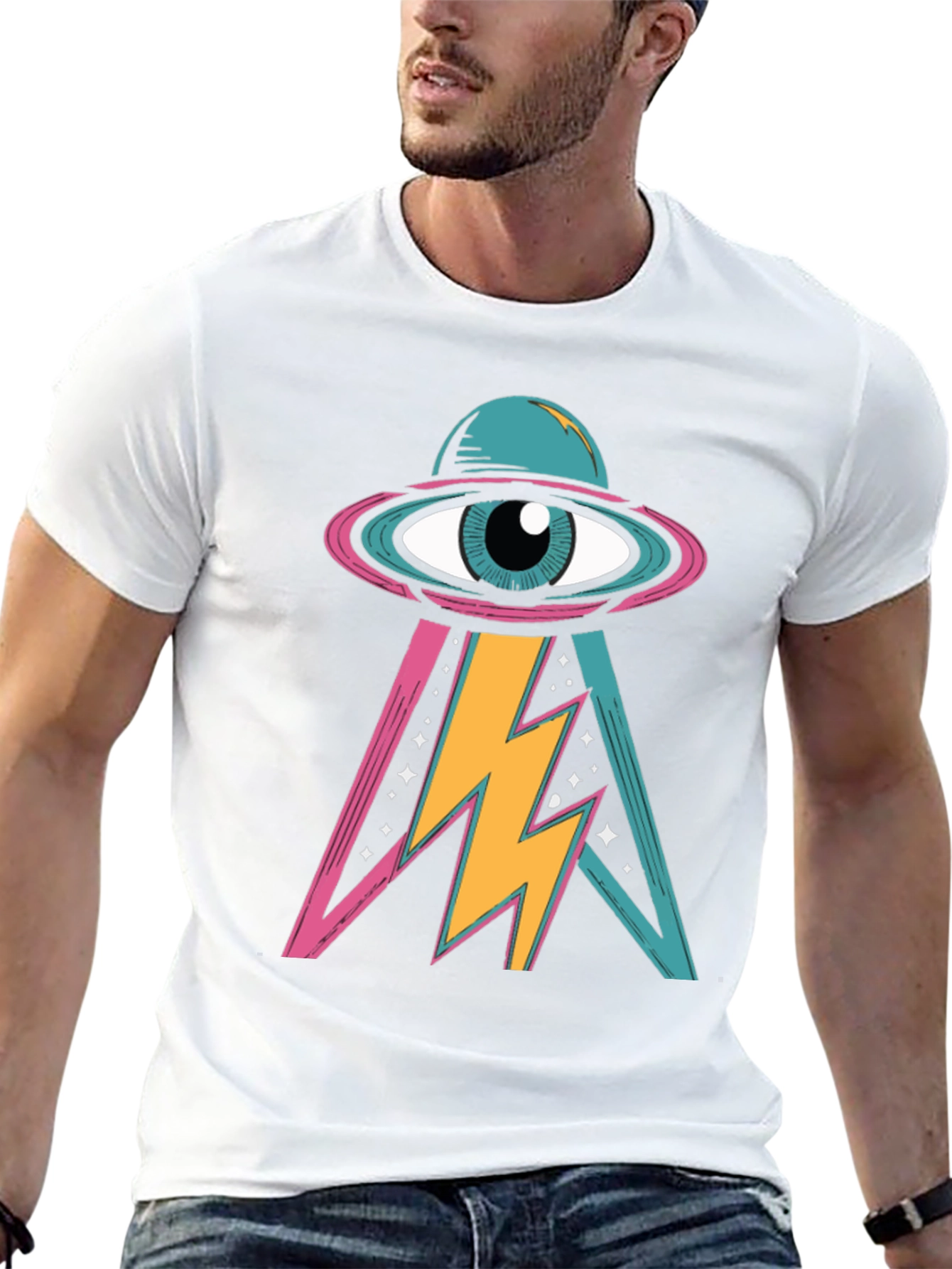 Eye See You Black Graphic T-Shirt