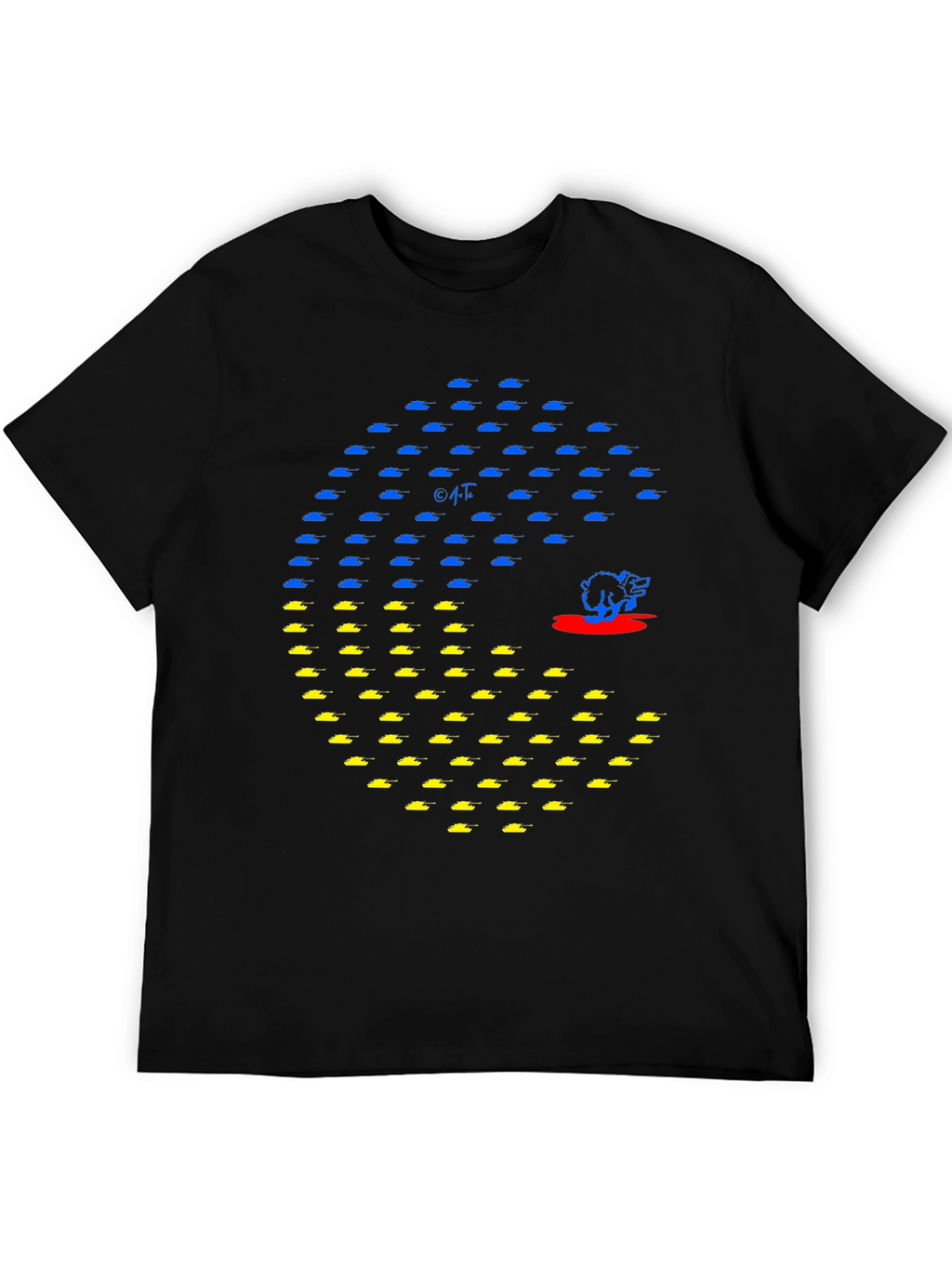 Ukraine Tank Pac-Man Graphic Tee