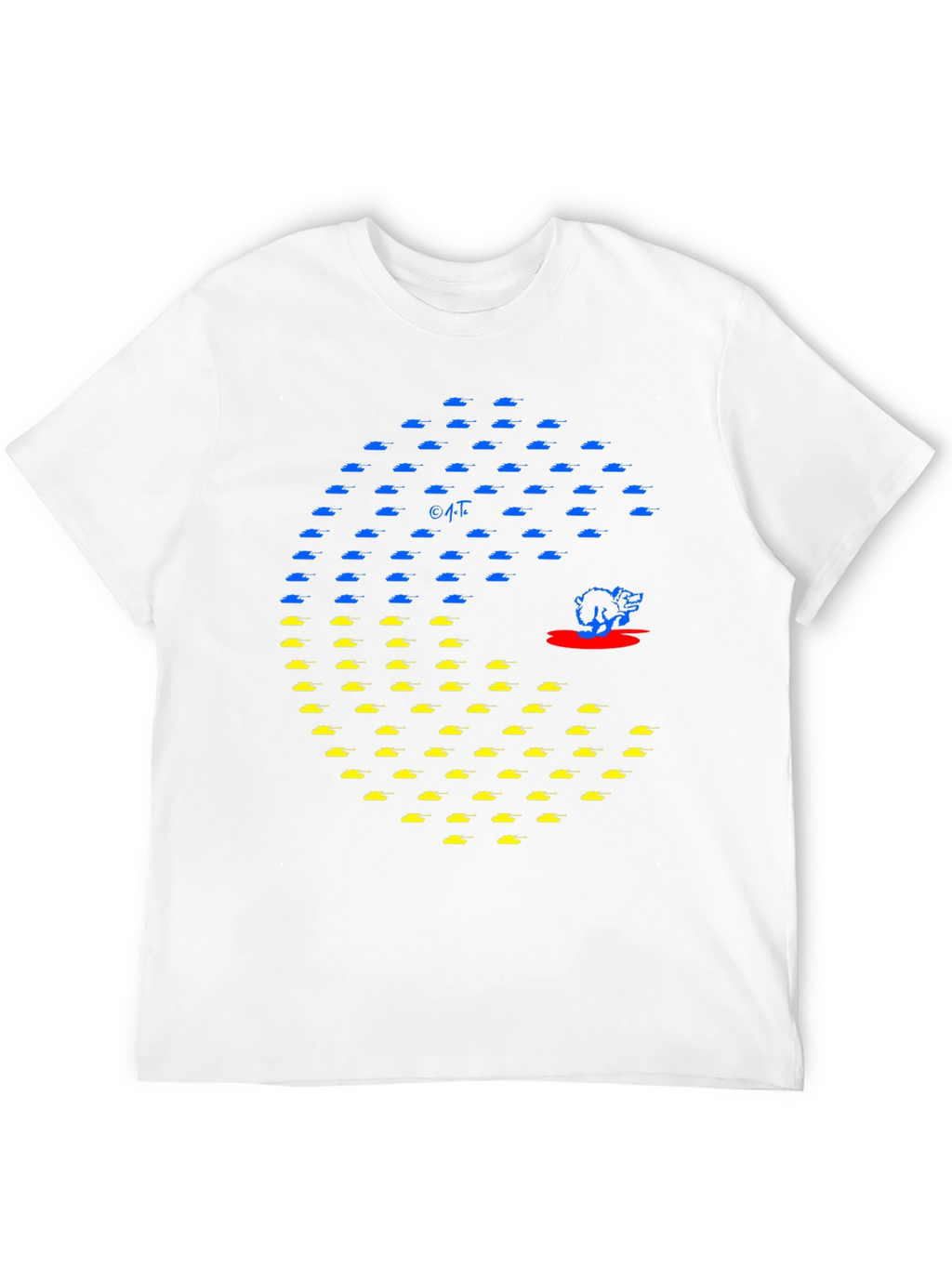 Ukraine Tank Pac-Man Graphic Tee