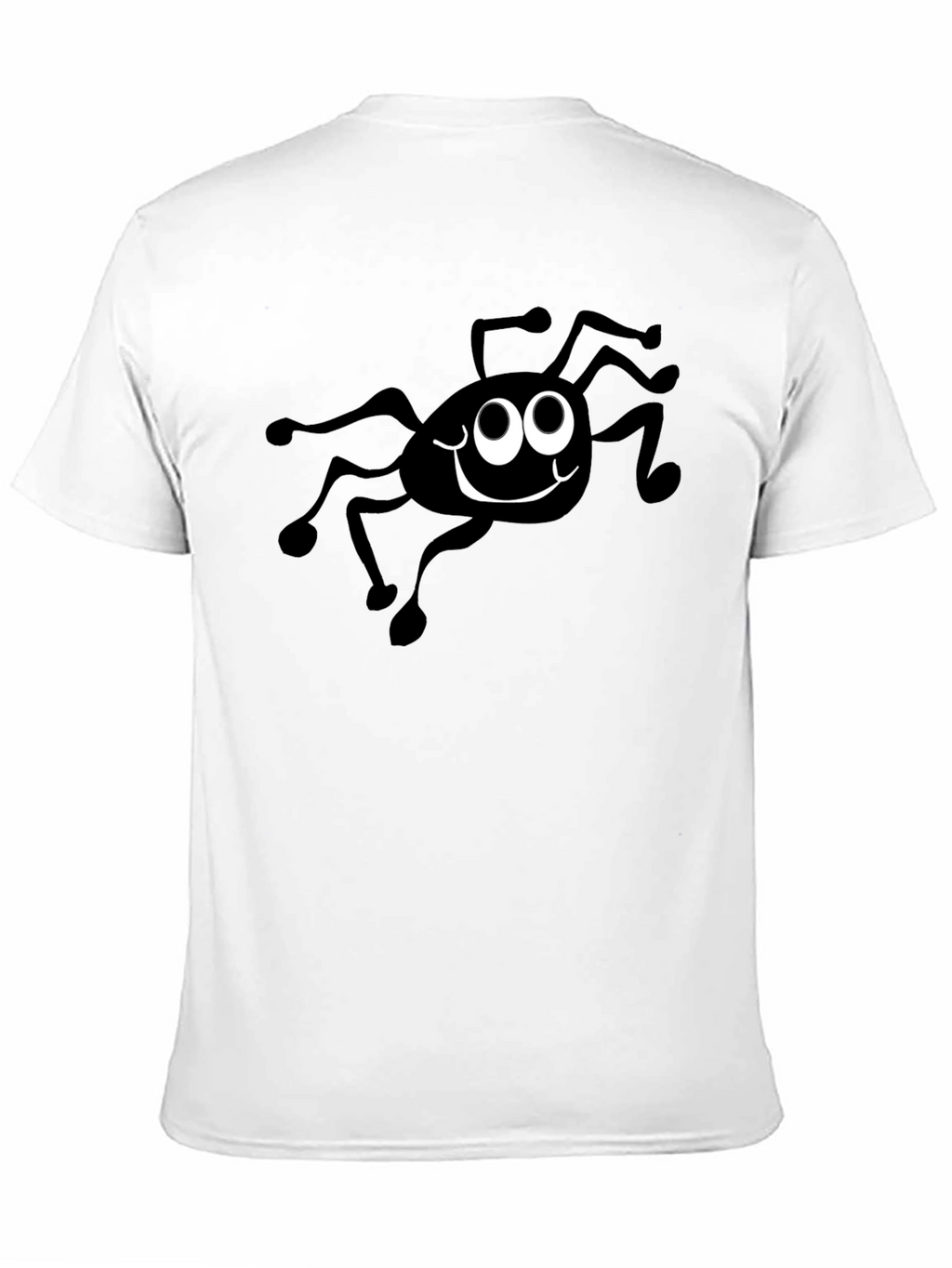 Funny Spider Graphic Black T-Shirt