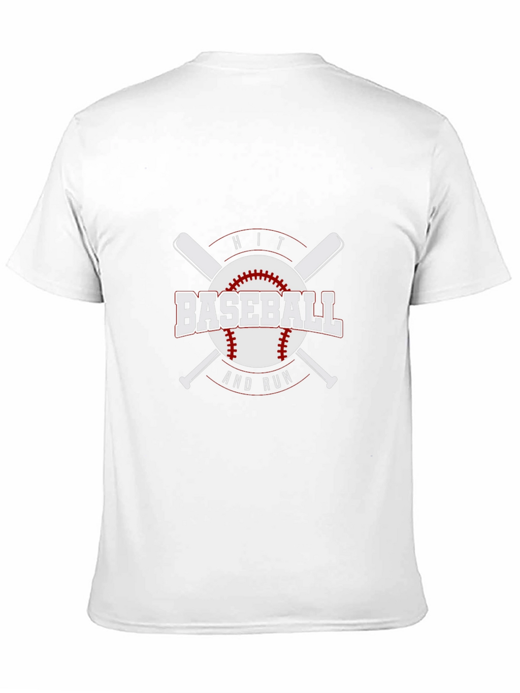 Baseball Hit and Run Graphic T-Shirt