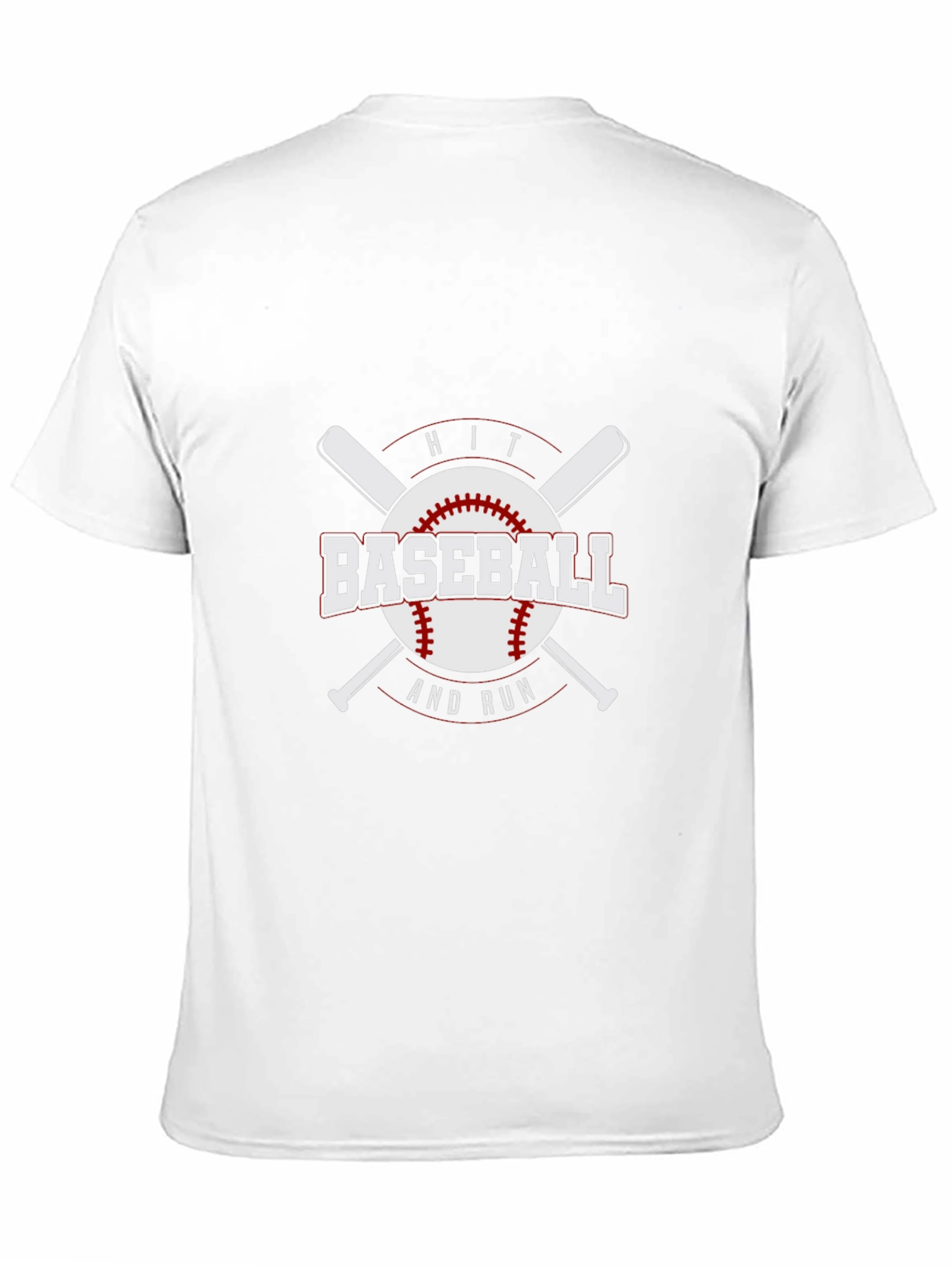 Baseball Hit and Run Graphic T-Shirt