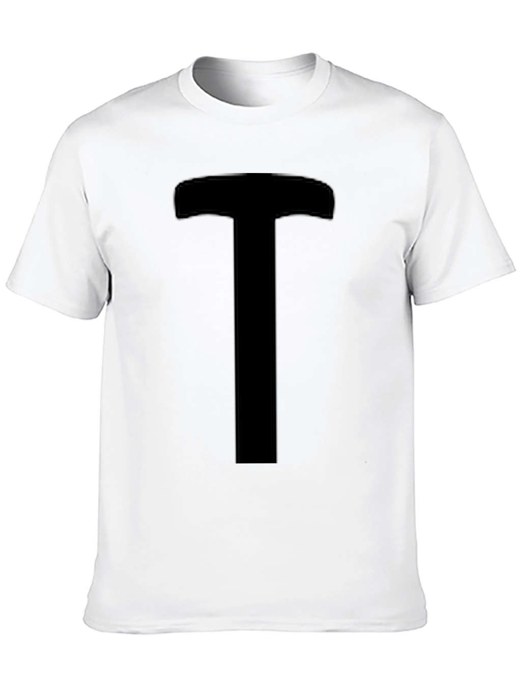 Bold T Graphic Tee - Classic Black Cotton