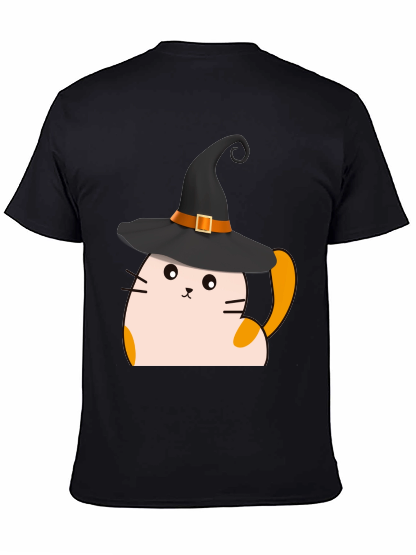 Halloween Cat Witch T-Shirt - Spooky Cute Tee