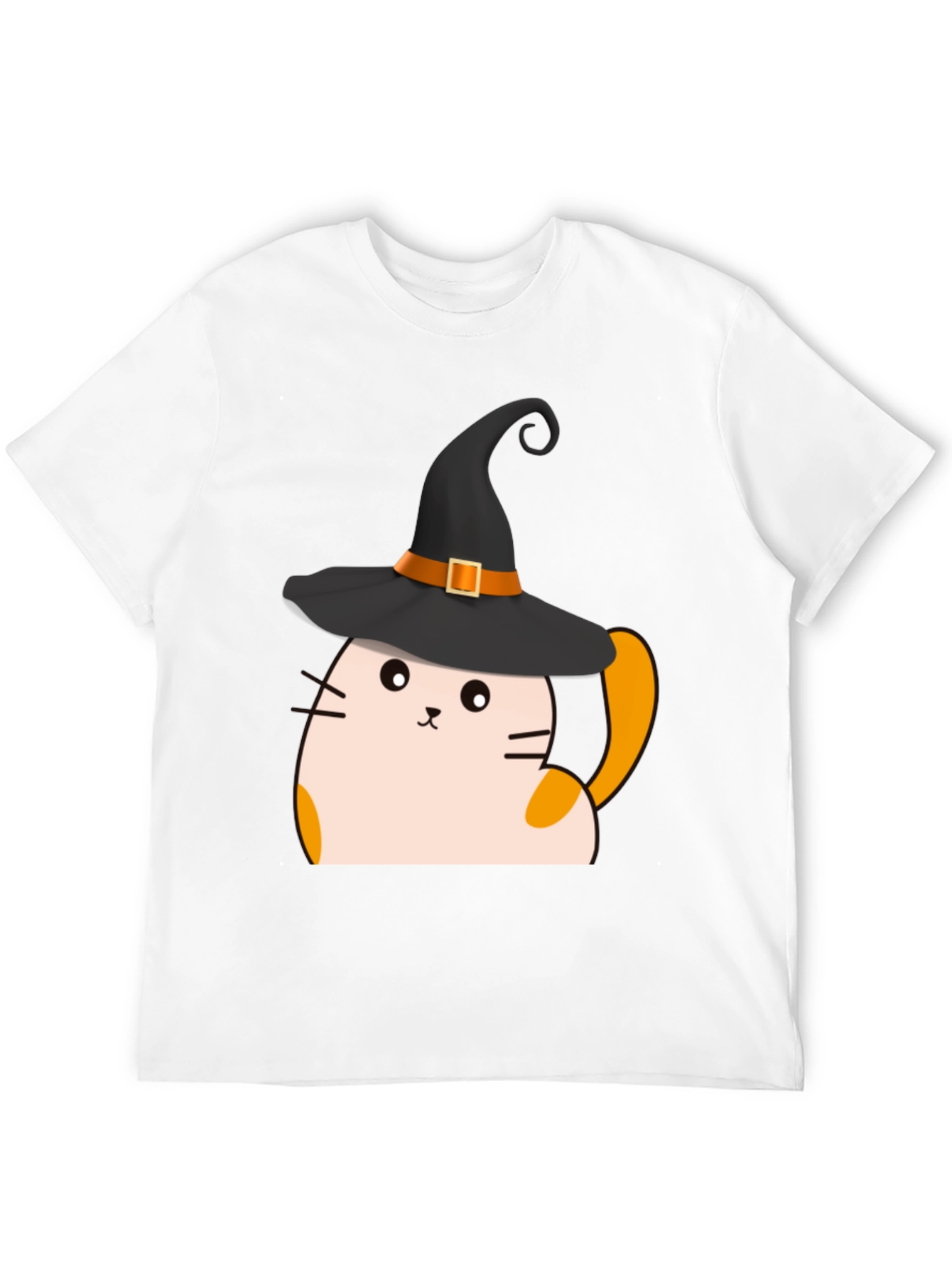 Halloween Cat Witch T-Shirt - Spooky Cute Tee
