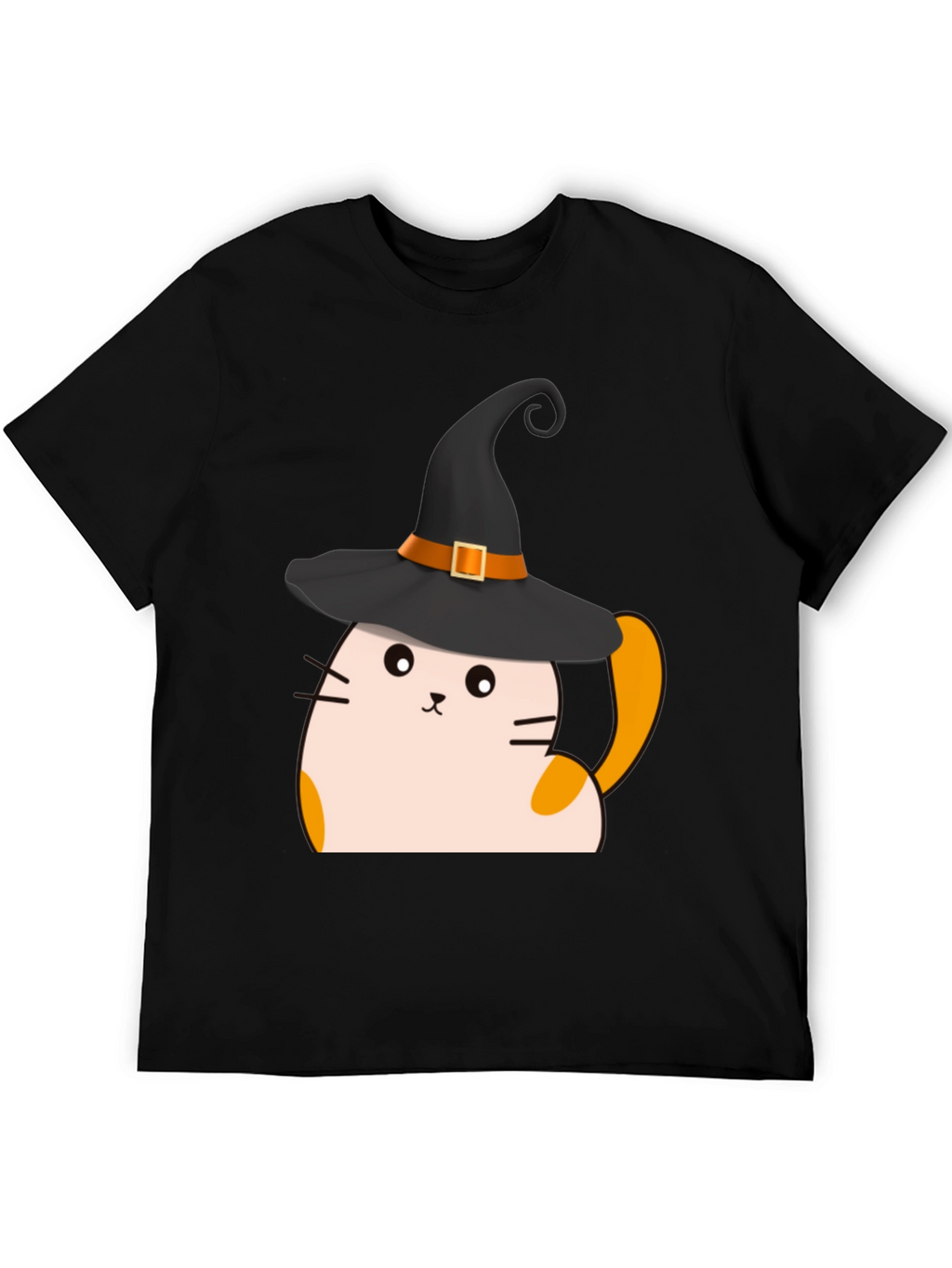 Halloween Cat Witch T-Shirt - Spooky Cute Tee