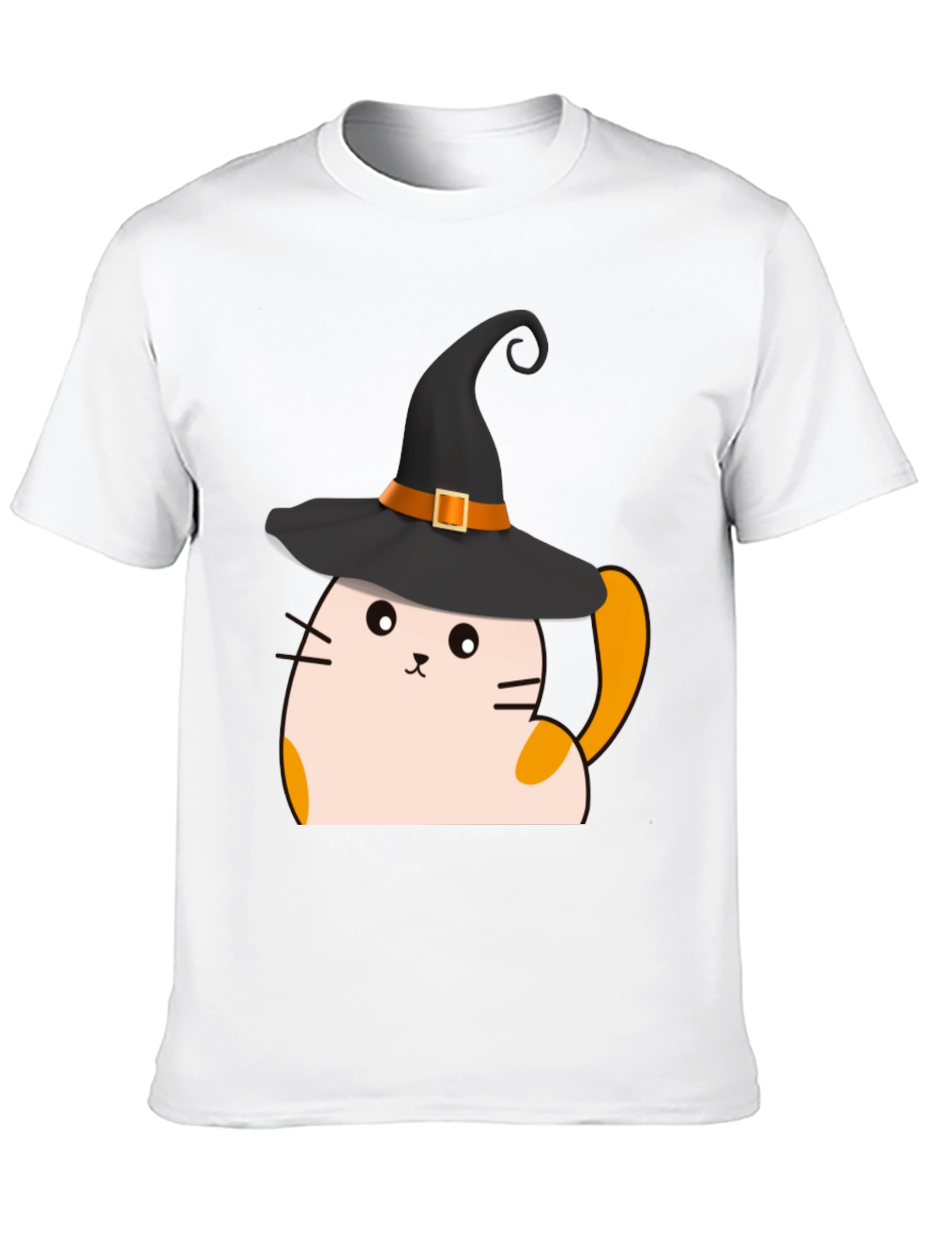 Halloween Cat Witch T-Shirt - Spooky Cute Tee