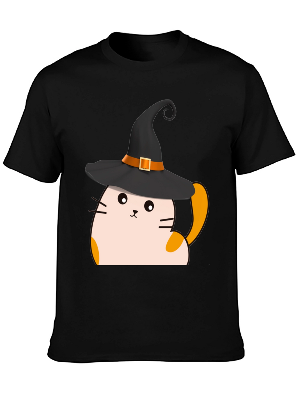 Halloween Cat Witch T-Shirt - Spooky Cute Tee