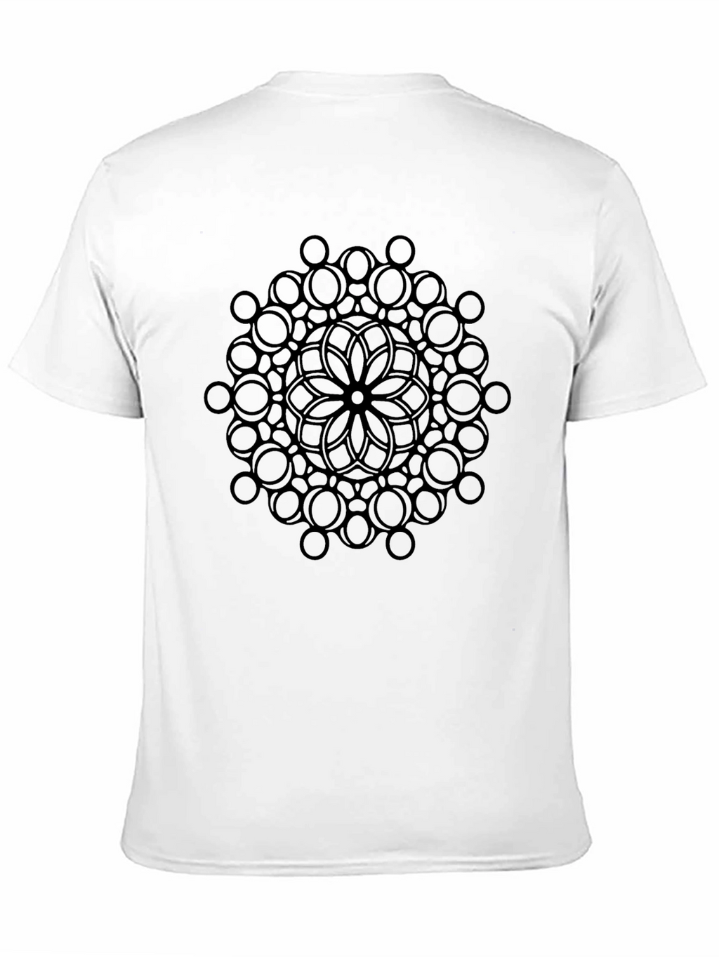 Geometric Mandala Black T-Shirt