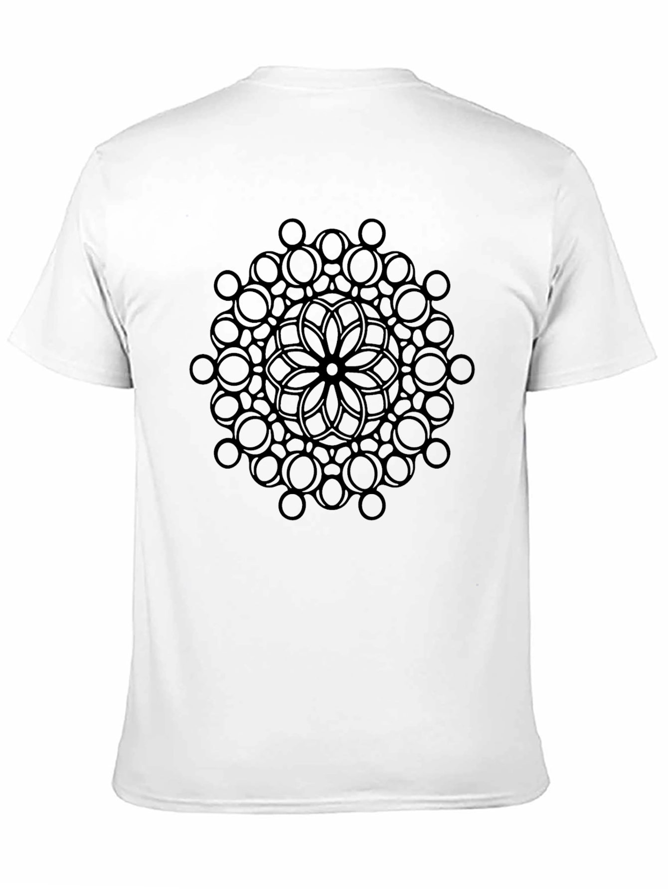 Geometric Mandala Black T-Shirt
