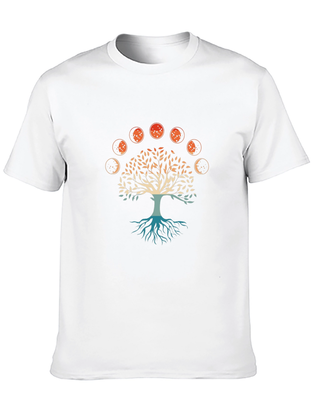 Tree of Life Moon Phases Graphic Tee - Black