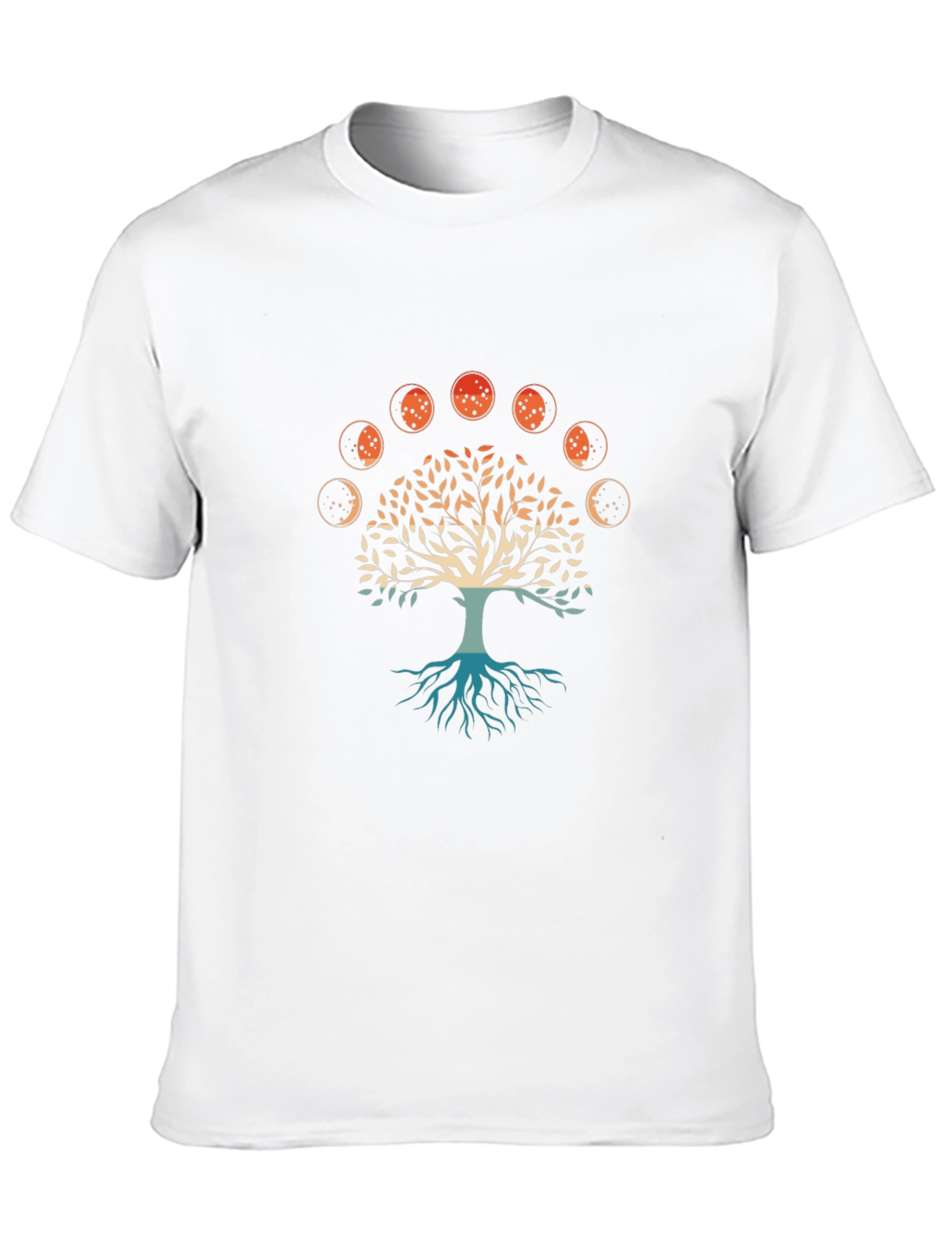 Tree of Life Moon Phases Graphic Tee - Black
