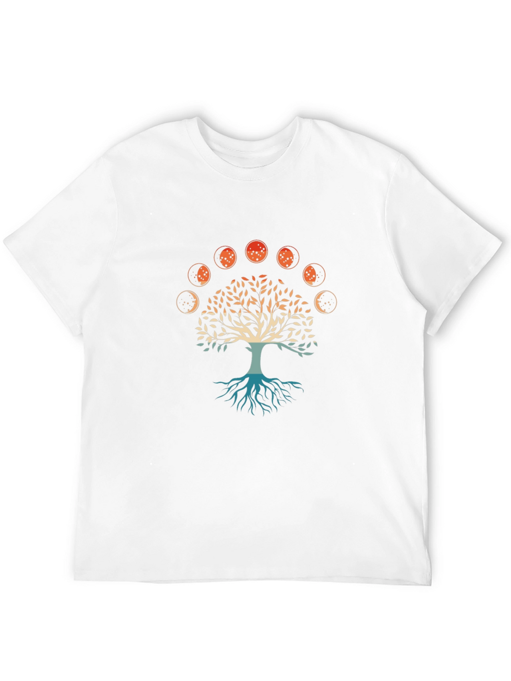Tree of Life Moon Phases Graphic Tee - Black