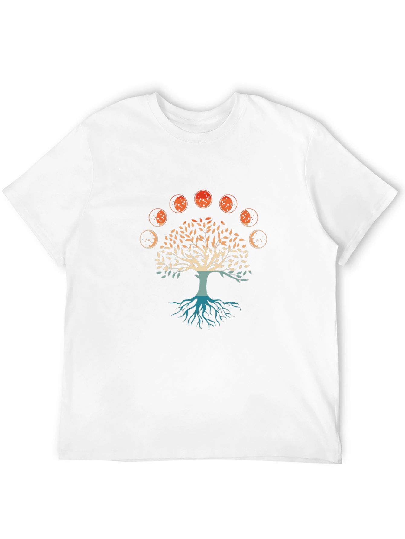 Tree of Life Moon Phases Graphic Tee - Black