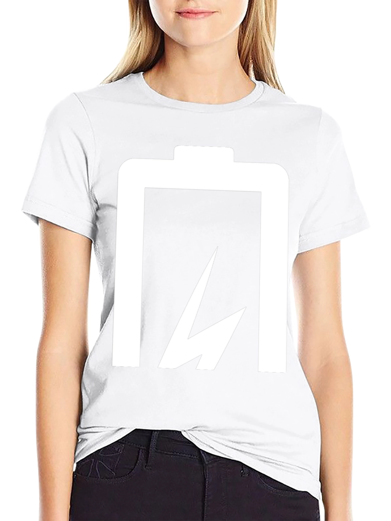 Battery Lightning Bolt Black T-Shirt