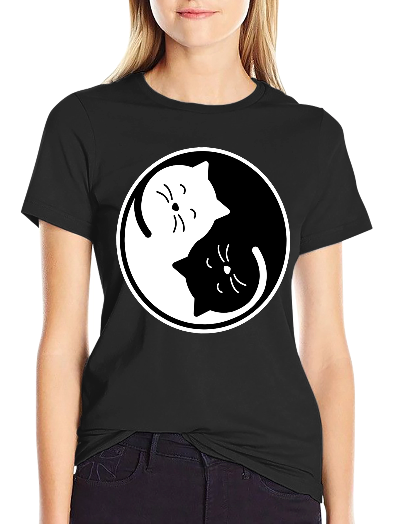 Yin Yang Cats T-Shirt