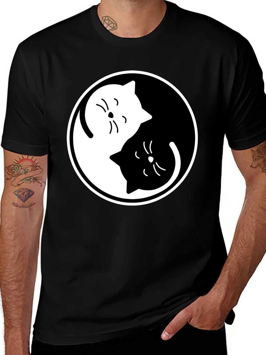 Yin Yang Cats T-Shirt