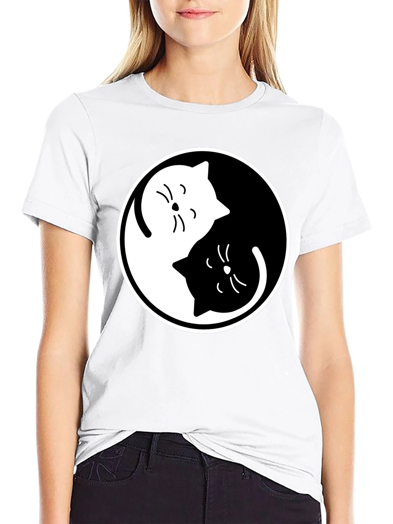 Yin Yang Cats T-Shirt