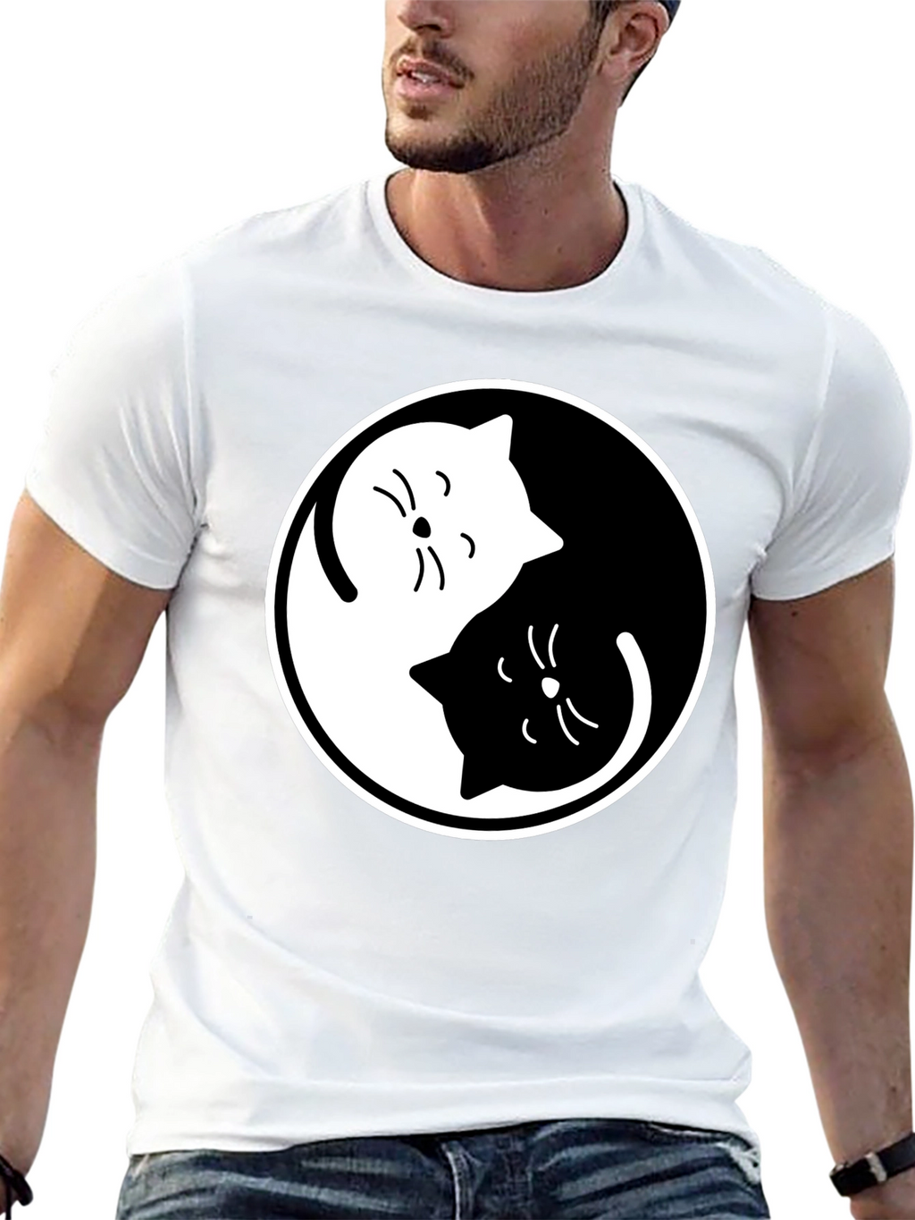 Yin Yang Cats T-Shirt
