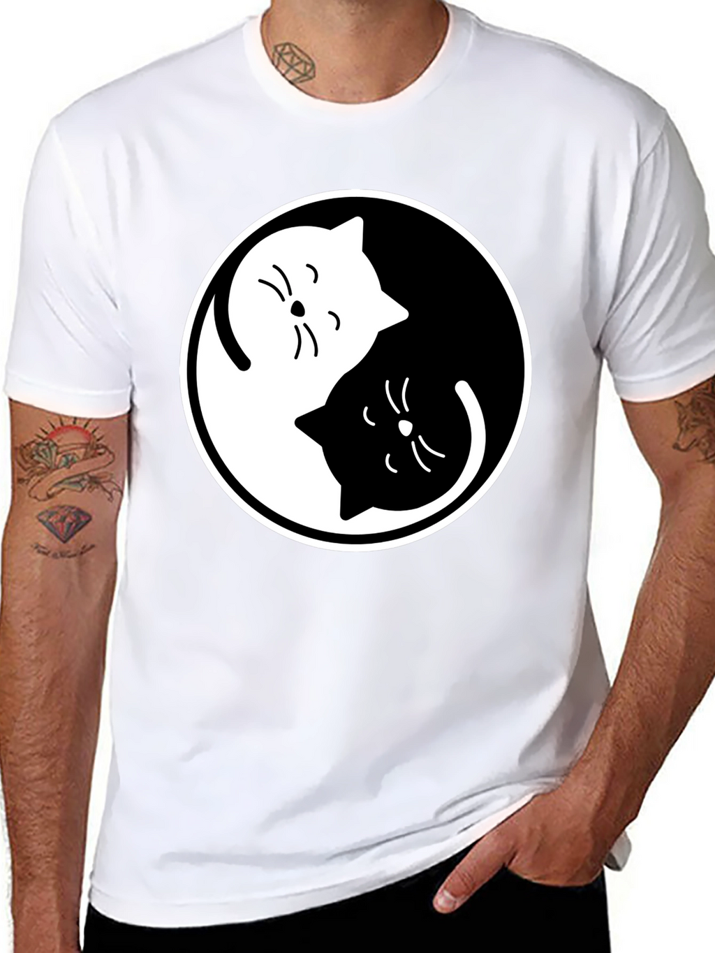 Yin Yang Cats T-Shirt