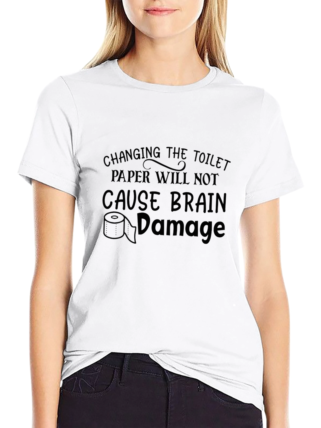 Toilet Paper Brain Damage Tee