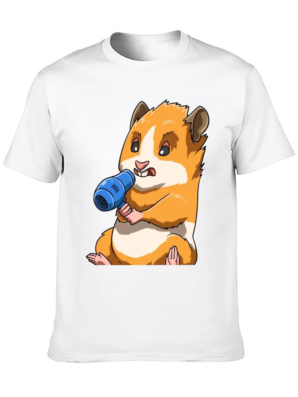 Hamster with Blow Dryer Graphic Tee