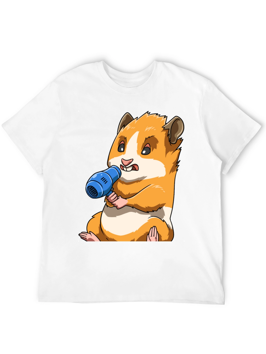 Hamster with Blow Dryer Graphic Tee