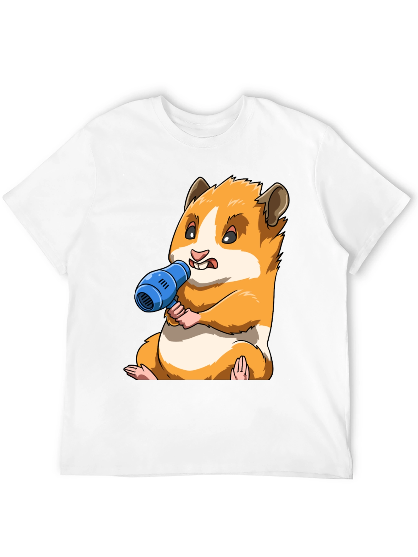 Hamster with Blow Dryer Graphic Tee