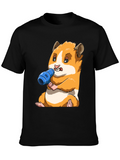 Hamster with Blow Dryer Graphic Tee