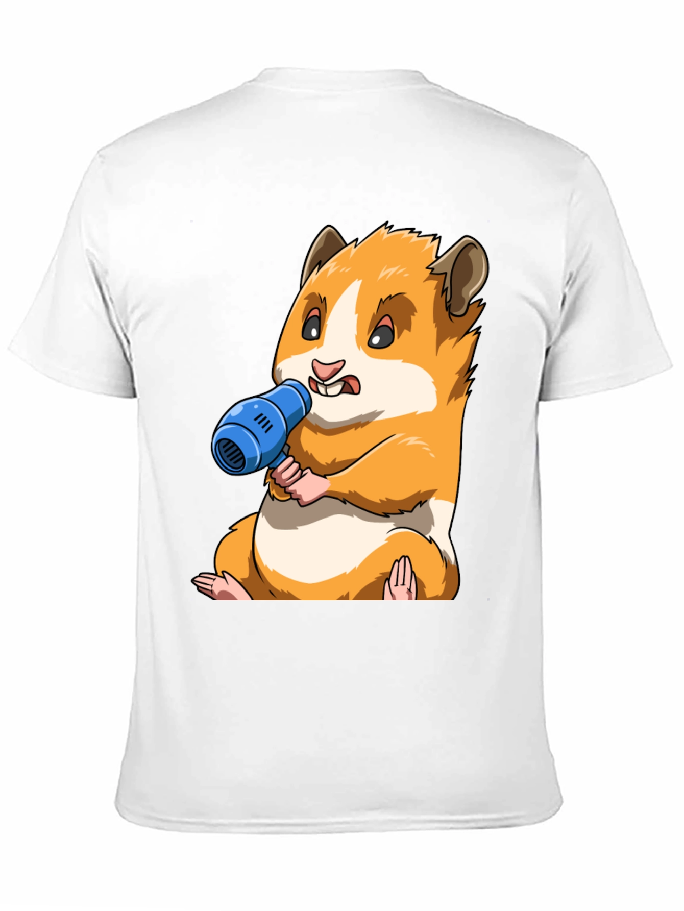 Hamster with Blow Dryer Graphic Tee