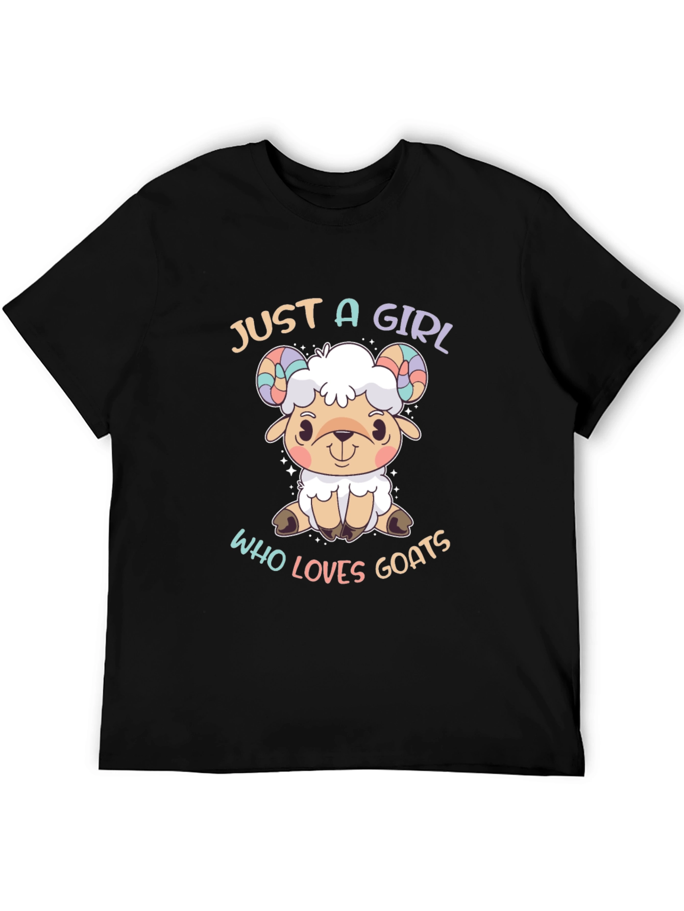 Cute Goat Girl T-Shirt - Just a Girl Who Loves Goats