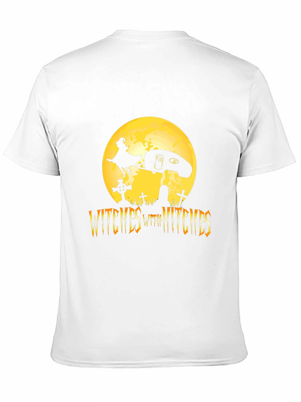 Witches With Hitches Black Halloween T-Shirt