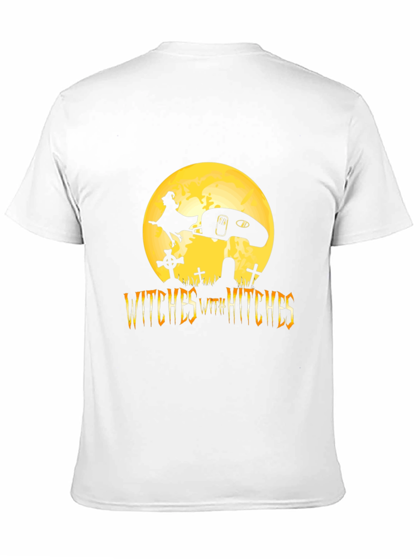 Witches With Hitches Black Halloween T-Shirt