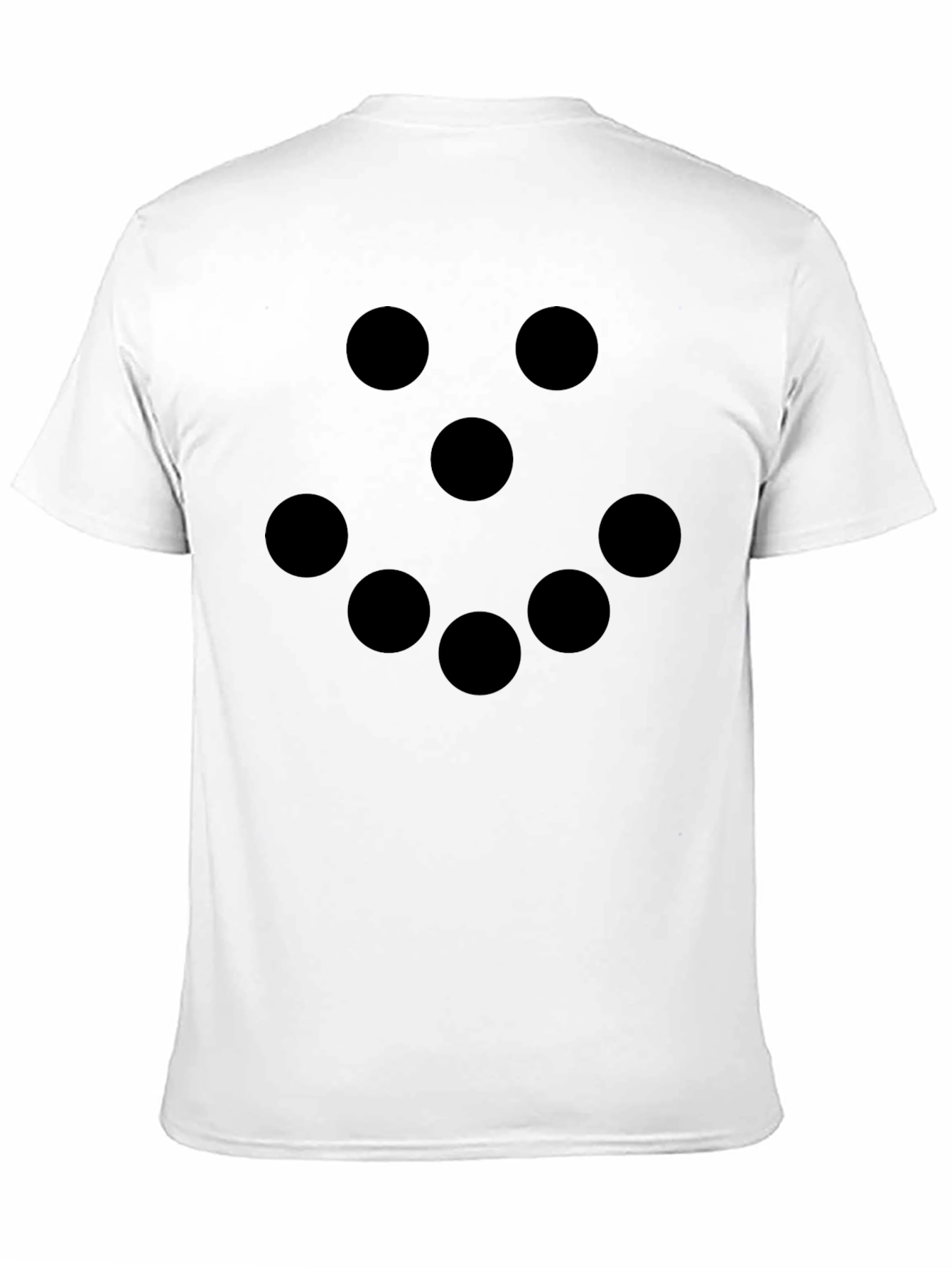 Minimalist Dot Design Black T-Shirt